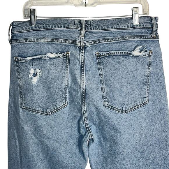 AGOLDE Nico High Rise Slim Fit Jeans Distressed Raw Hem Button Fly Size 31 - Picture 5 of 9